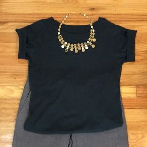 Banana Republic forest green knit top - S